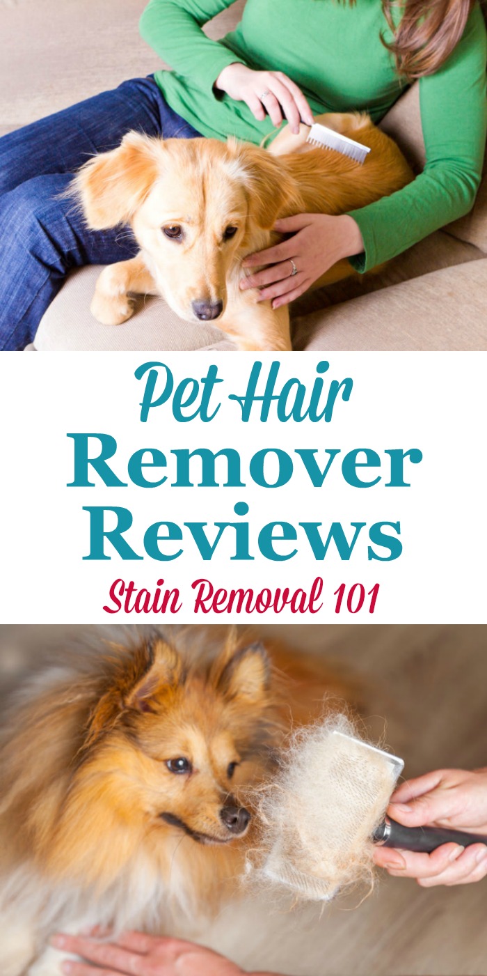 Here is a round up of pet hair removers reviews to find out which products work best for removing pet hair from a variety of surfaces, and which should stay on the store shelf {on Stain Removal 101}