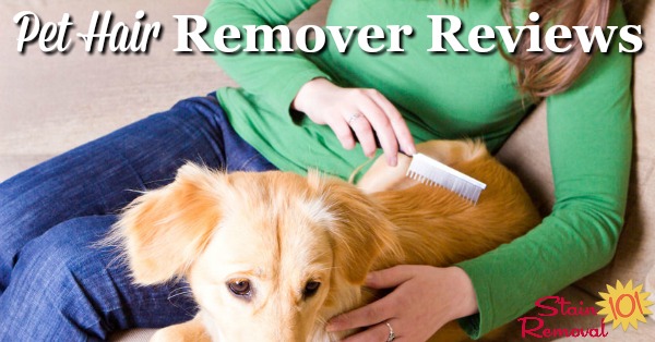 Here is a round up of pet hair removers reviews to find out which products work best for removing pet hair from a variety of surfaces, and which should stay on the store shelf {on Stain Removal 101}