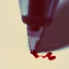 red ink stain
