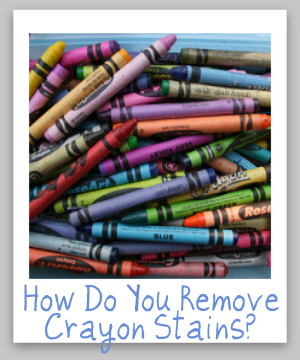 How To Remove Crayon Stain From Clothes, Walls, The Dryer ...
