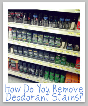remove deodorant stains