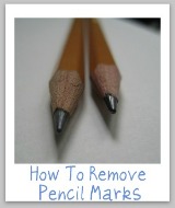 how to remove pencil marks