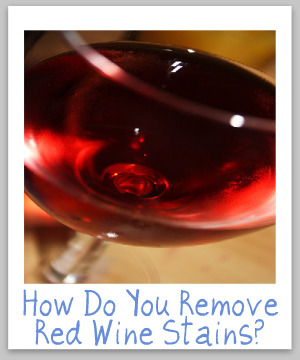 remove red wine stain