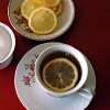 tea with lemon and sugar