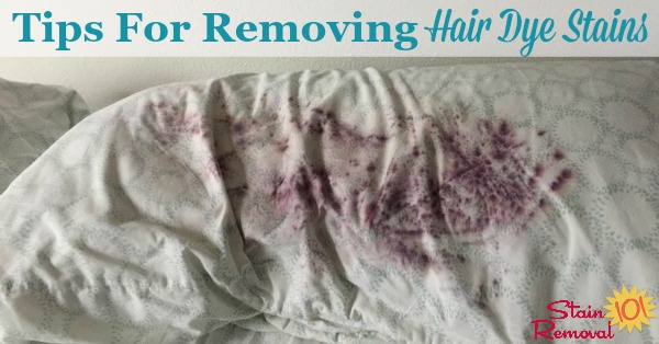 How to Remove Hair Dye Stains From Clothes