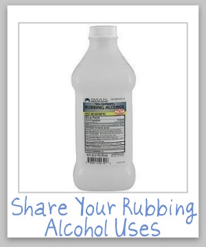 rubbing alcohol uses