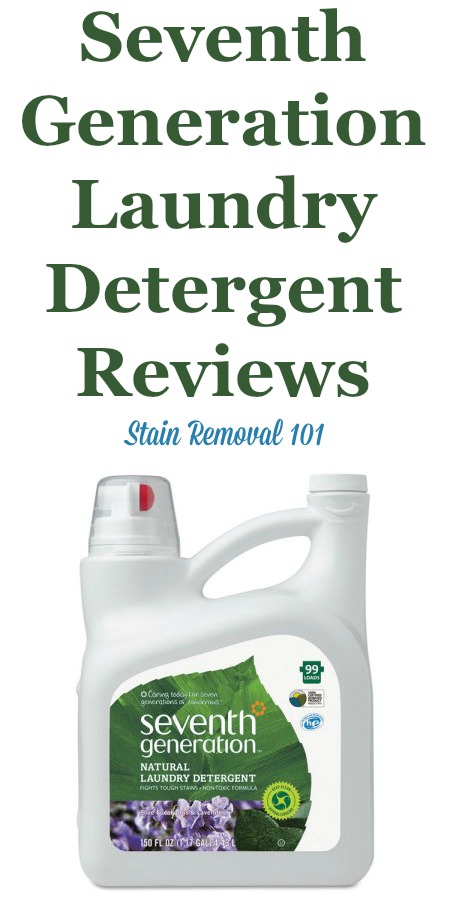 Here is a comprehensive guide about Seventh Generation laundry detergent, including reviews and ratings of this brand of natural laundry supply, including different scents and varieties {on Stain Removal 101}