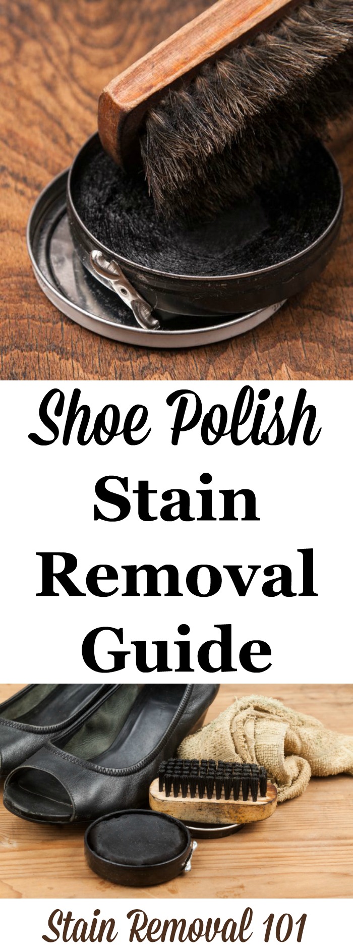 How to remove shoe polish stains from clothes, upholstery and carpet with step by step instructions {on Stain Removal 101}