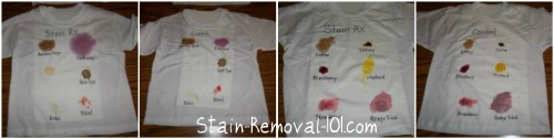 stain removal test with Stain RX