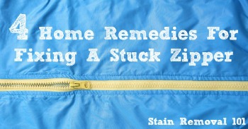 4 home remedies for fixing a stuck zipper