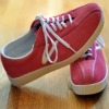 pink suede tennis shoes