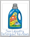 sun laundry detergent reviews