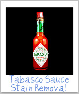 tabasco stain removal