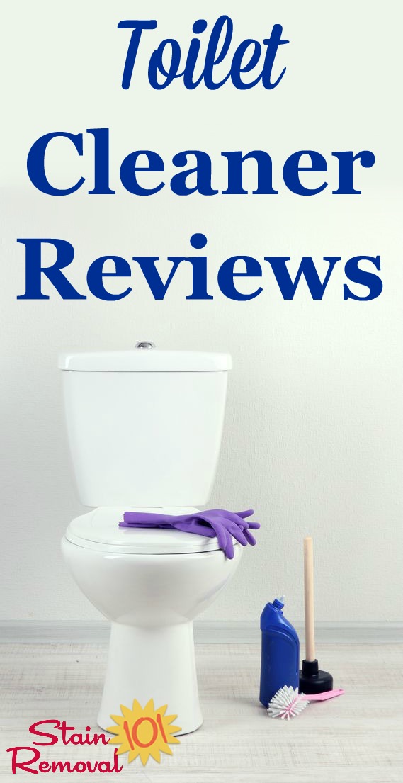 Here are over 40 toilet cleaner reviews, including many types and brands of products used for cleaning your toilet bowl and outside of it {on Stain Removal 101}
