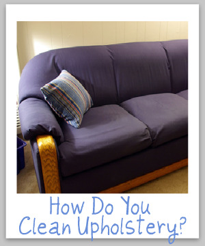 upholstery cleaning tips