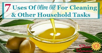 7 uses of olive oil for cleaning and other household tasks