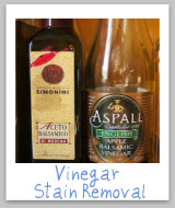 balsalmic vinegar stain removal