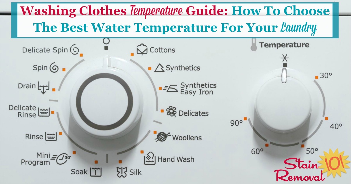 Laundry Temperature Chart