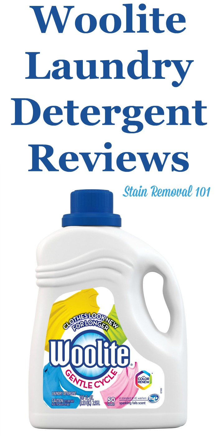 Here is a comprehensive guide about Woolite detergent, for delicate fabrics as well as other fabrics, including reviews and ratings of this brand of laundry supply for different scents and varieties {on Stain Removal 101}