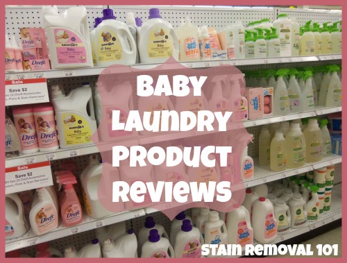 Baby laundry product reviews: Find out which brands work best for your baby's clothes and stains {on Stain Removal 101}