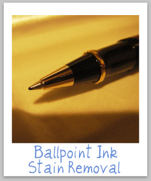 Ballpoint Ink Stain Removal Guide: Removing Pen Stains