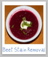 beet stains