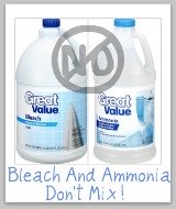 bleach and ammonia