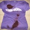 blood on t-shirt