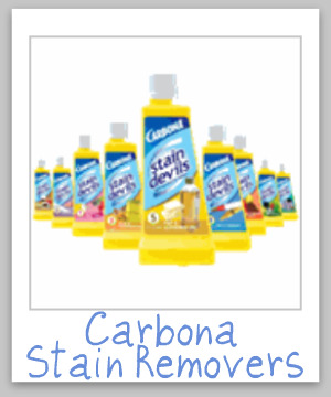 Carbona stain remover product reviews and information, including for the 9 versions of the Stain Devils {on Stain Removal 101}