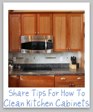 clean kitchen cabinets