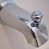 chrome bathtub faucet