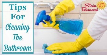 Tips for cleaning the bathroom