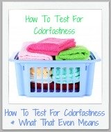 how to test for colorfastness
