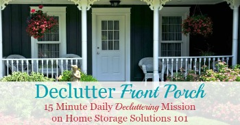 How to declutter your porch