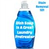 dish soap as pretreater