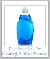 dish soap uses for cleaning and stain removal