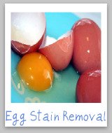egg stain removal