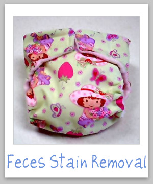 Feces stain removal and diarrhea stain removal guide, for all kinds of yucky accidents on clothing, upholstery and carpet {on Stain Removal 101}