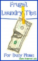 frugal laundry tips for busy moms