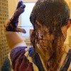 applying hair dye