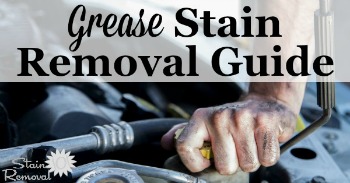 Grease stain removal guide