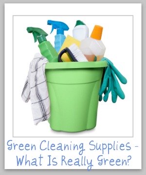Criteria for evaluating 'green cleaning supplies' to determine if they're really eco-friendly, or merely green washed {on Stain Removal 101}