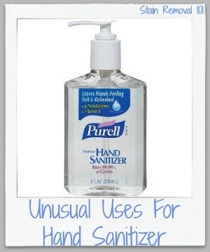 unusual uses for hand sanitizer