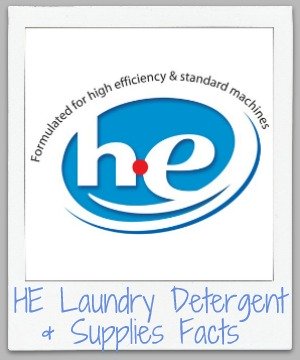 Fact sheet about HE laundry detergent, including whether you can use regular or homemade detergent in an HE machine {on Stain Removal 101}