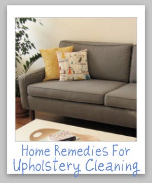 home remedy for upholstery cleaner