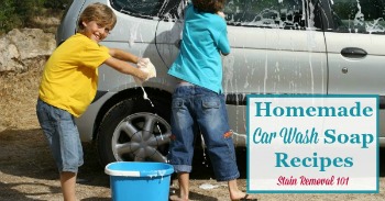 Homemade car wash soap recipes