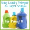 make homemade carpet shampoo with laundry detergent