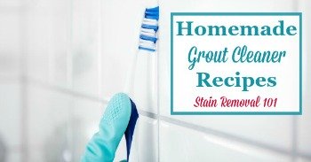 Homemade grout cleaner recipes