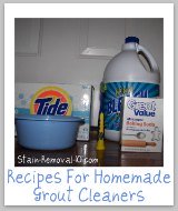 homemade grout cleaners ingredients