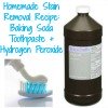 homemade yellowing stain removal recipe ingredients
